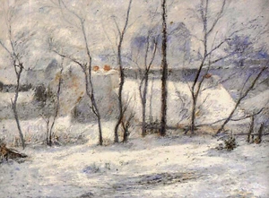 Paul Gauguin - Winter Landscape (1879) - 17" x 22" Fine Art Print - Picture 1 of 1