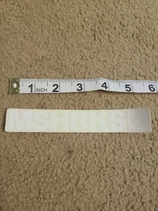 Adesivo Mosh Bikes vintage bmx originale 6" bianco - Foto 1 di 1