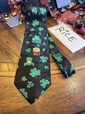 TRAJE DE TRÉBOLES DE LA SUERTE POT OF GOLD CORBATA DE DISEÑADOR ENVÍO GRATUITO Foto 1 de 4