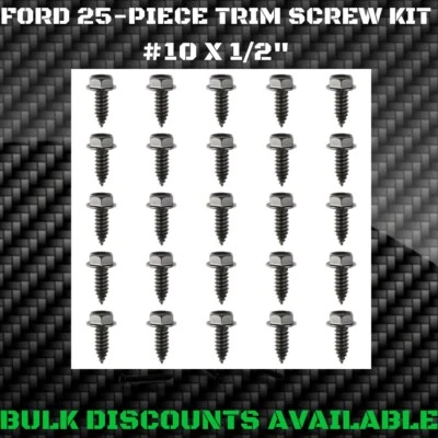 Ford F150 F100 F200 1953+ tablero interior moldura exterior bahía motor tornillos de ajuste  Foto 1 de 2