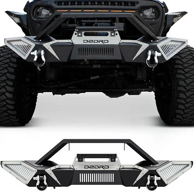 Front Bumper for 2018- 2025 Jeep Wrangler JL Unlimited / 2020-2025 Gladiator JT Foto 1 de 4
