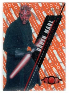 STAR WARS 2016 TOPPS HIGH TEK SW-17 ORANGE MAGMA DIFFRACTOR DARTH MAUL #'D 24/25 - Picture 1 of 2