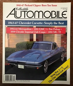 1963-1967 Corvette Sting Ray - Collectible Automobile magazine - April 1990 - Picture 1 of 11