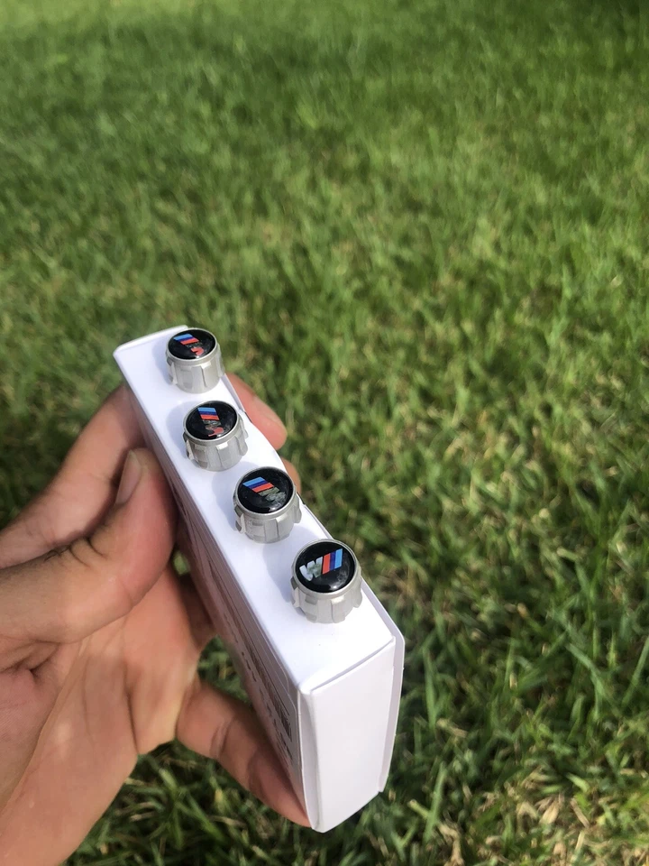 Genuine OEM BMW M Performance Aluminium Tyre Valve Caps X4 36122447402