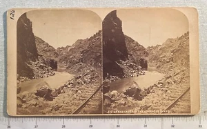 c1890 R M Davis Denver CO Stereoview - 515 Black Canon & Price Canon Arkansas R. - Picture 1 of 4