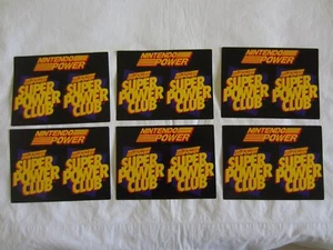 1 Nintendo Power Super Power Club Sticker Sheet of 2 Stickers RARE - Picture 1 of 3