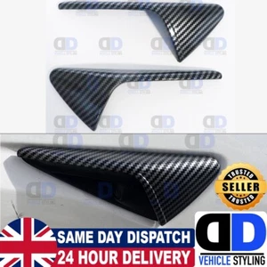 Cubierta de protección para cámara lateral de fibra de carbono Tesla Model 3 Y S 2017-2024 - Imagen 1 de 7