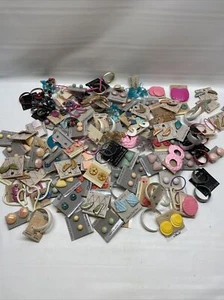 (100) Vintage 1980's Pierce Hook & Clip Earring Lot Acrylic Bright Colorful  NOS - Picture 1 of 19