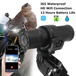 WiFi Motorcycle Camera Dash Cam 120° wide angle Action DVR Car Video Recorder - Picture 1 of 16