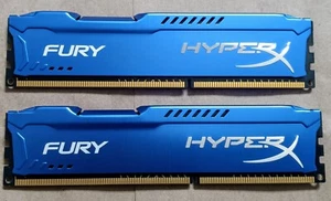 KINGSTON FURY HYPERX 8GB (2X4GB) DDR3-1600MHz PC3-12800 1.5 HX316C10FK2/8 - Picture 1 of 3