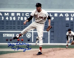Jim Lonborg Signed Auto Boston Red Sox 8x10 Photo w/ CY Young 67 LSCM COA #2 - Picture 1 of 1