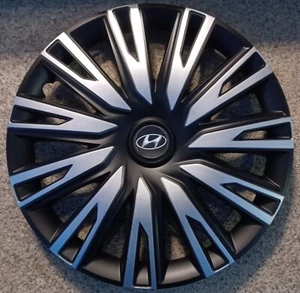 4 Alu-Design Radkappen 15 Zoll COPRA schwarz/silber für Hyundai - Bild 1 von 3