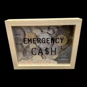 Adult Piggy Bank | Savings Shadow Box| Wood Piggy Bank | Money Saving Box | P... - Picture 1 of 4