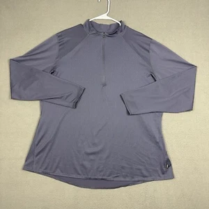 REI Co Op Top Womens 3X Blue Base Layer Lightweight Half Zip Long Sleeve EUC - Picture 1 of 11