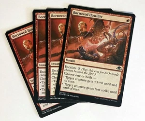 Prestada Hostilidad (4) Eldritch Moon Casi Nuevo Magic the Gathering - Imagen 1 de 1