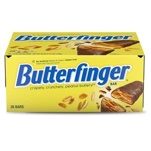 Butterfinger Barrette di Caramelle al Cioccolato al Latte, Formato Completo Bulk 1,9 oz (Confezione da 36) - Foto 1 di 10