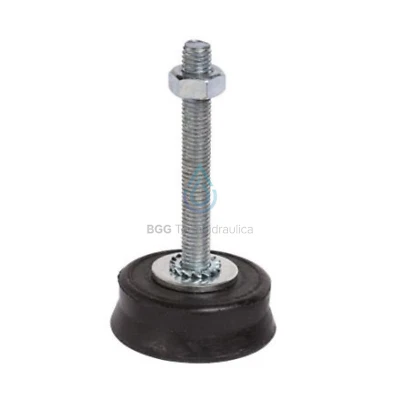 VECAMCO VECAM KIT 4 PIEDINI ANTIVIBRANTI A PAVIMENTO CON DADO RONDELL GOMMA VULCANIZZATA