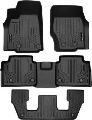 SMARTLINER 2 Row Liners For 2021-2025 Jeep Grand Cherokee L (6 Passenger Models) — 第 1/4 张图片
