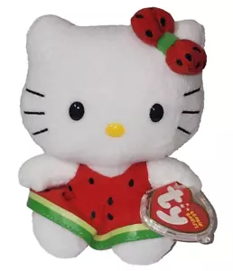 Ty Beanie Baby - HELLO KITTY Watermelon 6" NEW MWMTs Plush Stuffed Animal Toy - Picture 1 of 8