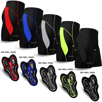 Mens Cycling Shorts Bicycle 3D Gel Pad MTB Road Bike Mountain Biking Clothing - Image 1 of 2