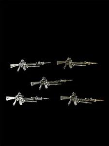 Menge 5 Stahl Brigade Stil schwarz Major Waffe Gewehr schwarz GI Joe Cobra - Bild 1 von 2