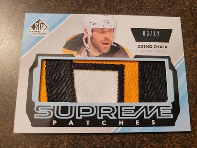 2012-13 SP Game Used - Zdeno Chara - Supreme Patches 03/12 - Image 1 of 2
