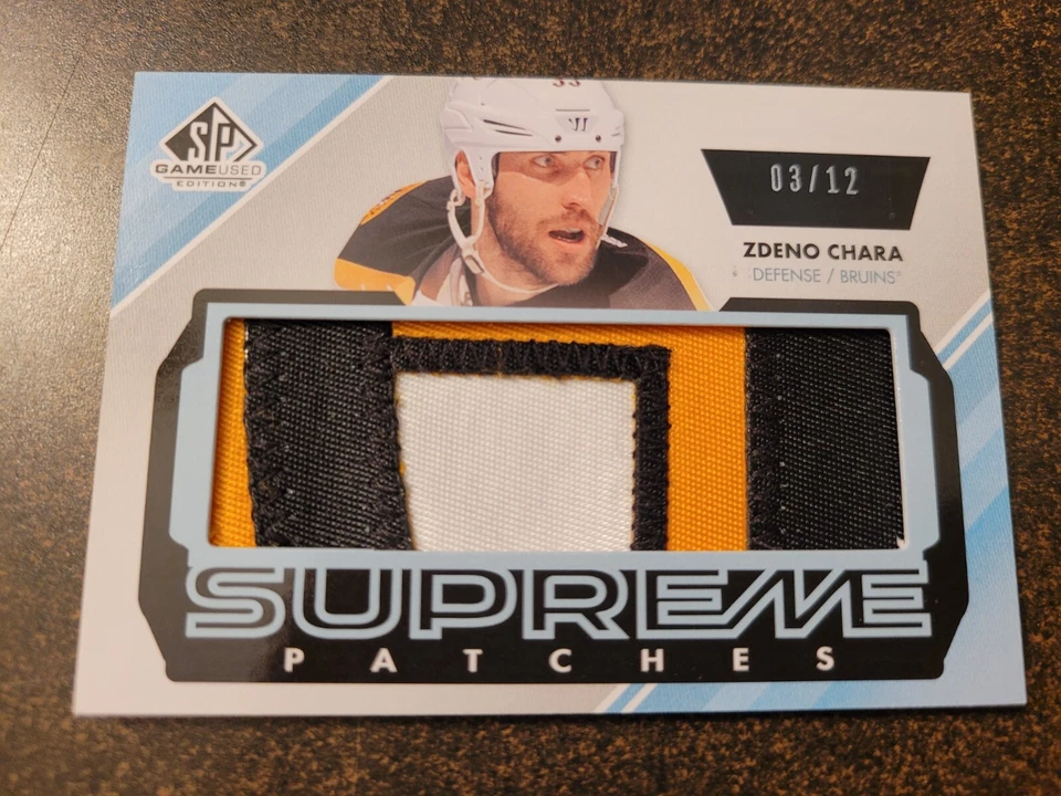 2012-13 SP Game Used - Zdeno Chara - Supreme Patches 03/12 - Image 1 of 2