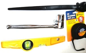 4-in-1 Scaffolding Tools Set – Heavy Duty BBI Black Ratchet 1921mm & Spanner - Picture 1 of 16