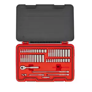PROTO J47351S Socket Set,1/4" Drive,51 pcs.,Metric/SAE 60MK95 - Picture 1 of 2