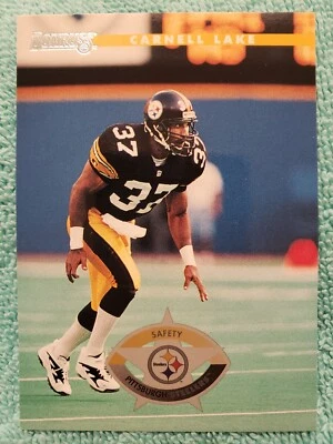 1996 DONRUSS CARNELL LAKE #127 PITTSBURGH STEELERS  - Image 1 of 4