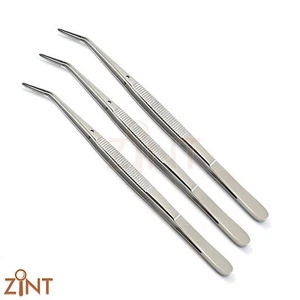 3 pcs Dental London College Tweezer Dental Serrated Tip Cotton & Dressing SS - Picture 1 of 2