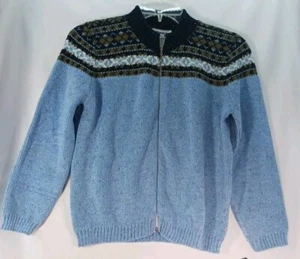 Boys Medium Knitwaves Vintage Zipper Sweater - Picture 1 of 10