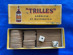 Jeux de dès publicitaire du poilu de 1914 - offert par l'apéritif Trilles - Imagen 1 de 3