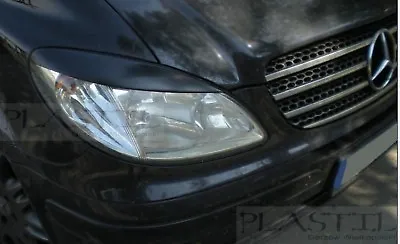 EYELIDS Mercedes VITO VIANO Eyebrows, Genuine ABS Plastic, Van W639 04-09 • 18.43€