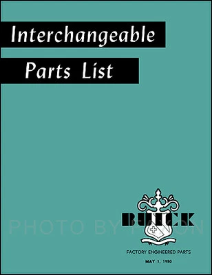 Buick Olds Parts Interchange Book 1934 1935 1936 1937 1938 1939 1940 1941 1942