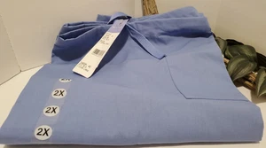 Scrub Pants -Nursing Drawstring Pants Fundamentals By White Swan 2XL Ciel Blue - Picture 1 of 6