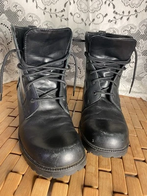 sporto lace up  booties womens 9 Leather upper cute style - Image 1 of 4