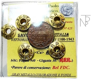 Vittorio Emanuele III (1 Centesimo VALORE) 1902 FDC. - Picture 1 of 9