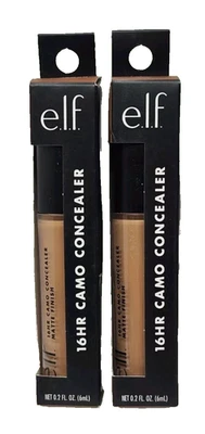 2 TUBES E.L.F. Elf 16HR Camo Full Coverage Matte Concealer 85855 Deep Cinnamon - Image 1 of 2