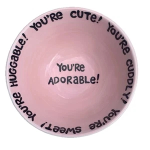 Lorrie Veasey Our Name Is Mud Adore•A•Bowl Pink Müslischale You’re Adorable! - Bild 1 von 10