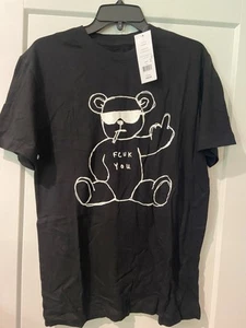 FCUK RUDE BEAR NO MASK T-SHIRT GRÖSSE M SCHWARZ NEU MIT ETIKETT DAMEN - Bild 1 von 2