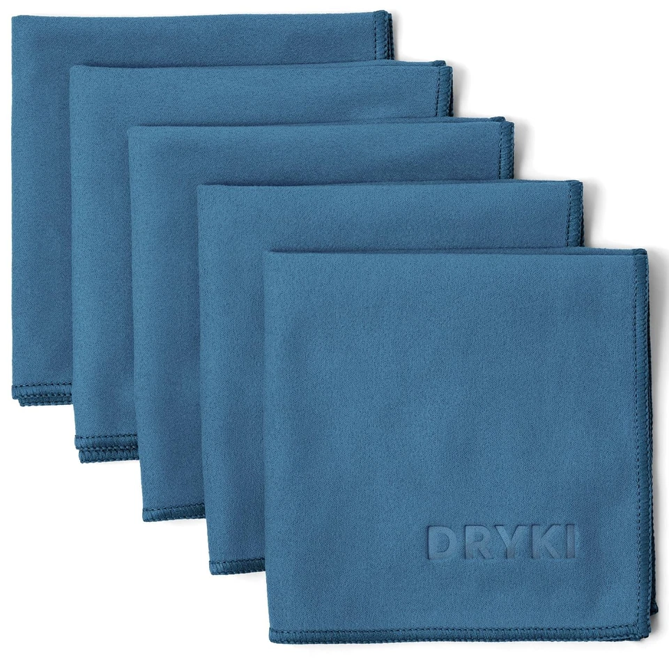 DRYKI Quick-Dry Microfiber Handkerchiefs 5 Pack - Sweat Rags for Gym & Sports - Image 1 of 4