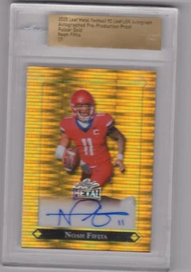 2025 Leaf Metal Pulsar Gold Noah Fifita Auto Autograph 1/1 Arizona Wildcats Slab - Picture 1 of 1