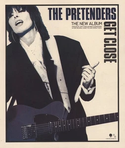 1986 The Pretenders Promo: Get Close Vintage Print Ad - Foto 1 di 1