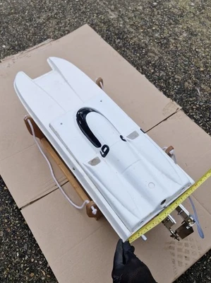 Large Nitro Fuel RC Boat AMC Racing Radio Controlled Power Speed Boat - Image 1 of 4