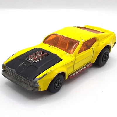 Lesney Matchbox Superfast Boss Mustang No.44 1972 Amarillo Hecho en Reino Unido Foto 1 de 4