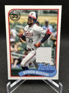 2024 Topps 1989 Topps Baseball 35th Anniversary Relics Byron Buxton #89BR-BBX - Picture 1 of 2