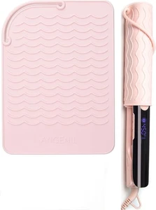 Portable Silicone Heat Resistant Mat & Pouch for Hair Styling Tools Travel Pad - Picture 1 of 9