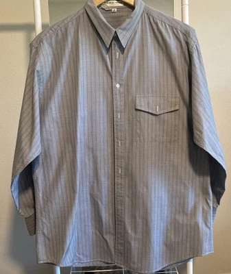 Camisa de vestir Giorgio Armani Le Collezioni para hombre hecha en Italia botones 16,5 32/33 Foto 1 de 4