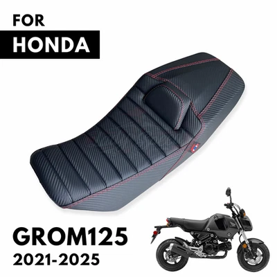 Red Stitch Replacement Seat Pad For 2021 2022 2023 2024 2025 Honda Grom 125 Msx - Изображение 1 из 4